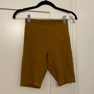 Mustard Yoga Shorts